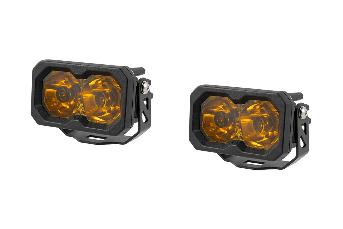 Diode Dynamics C2 2.0 Sae Yellow Pro Led Pod (Pair) 1