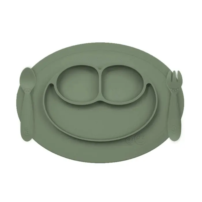 Ezpz Mini Feeding Set - Olive 1