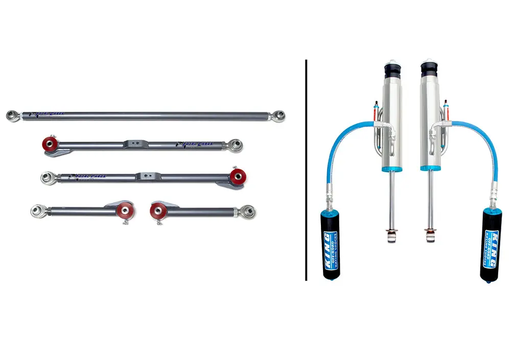 2007-2009 Fj Cruiser Adjustable Rear Link King 3 Inch Shock Package 1