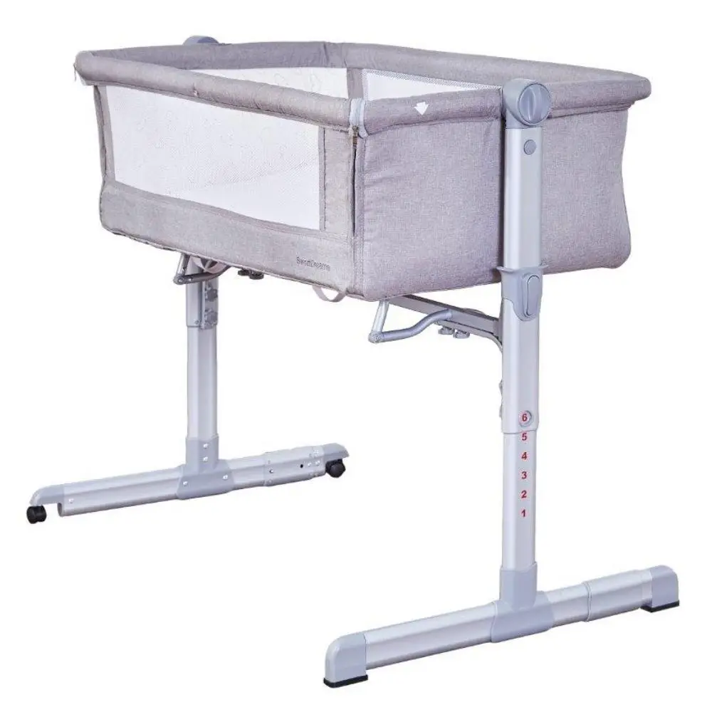Sweet Dreams Baby Bedside Sleeper - Grey 1