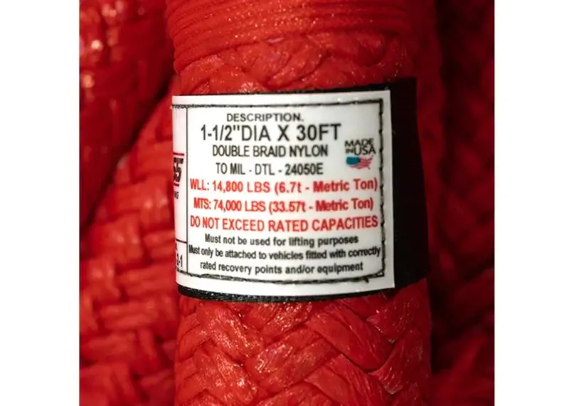 Factor 55 Extreme Duty Kinetic Energy Rope 1.5" X 30' 2