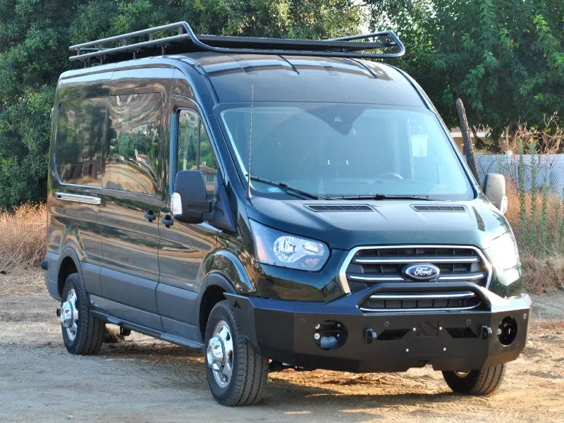 Aluminess Transit Front Winch Bumper With Bull Bar For Ford Transit 2020+ 1
