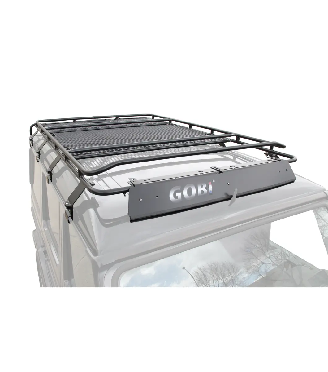 Gobi Stealth Roof Rack For Mercedes G-Wagon W/ Lightbar Setup 1
