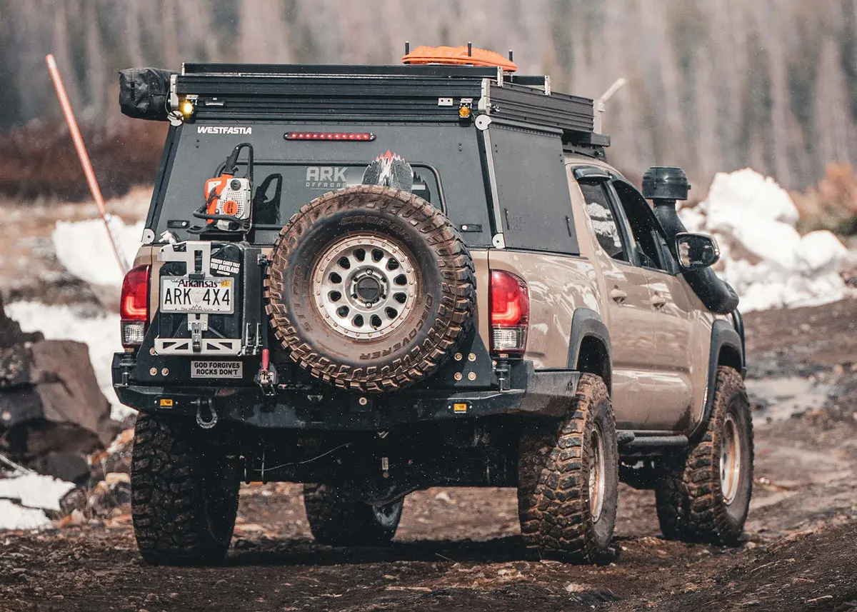 Backwoods 3Rd Gen Tacoma Dual Swing Out Rear Bumper - 2016+ 1