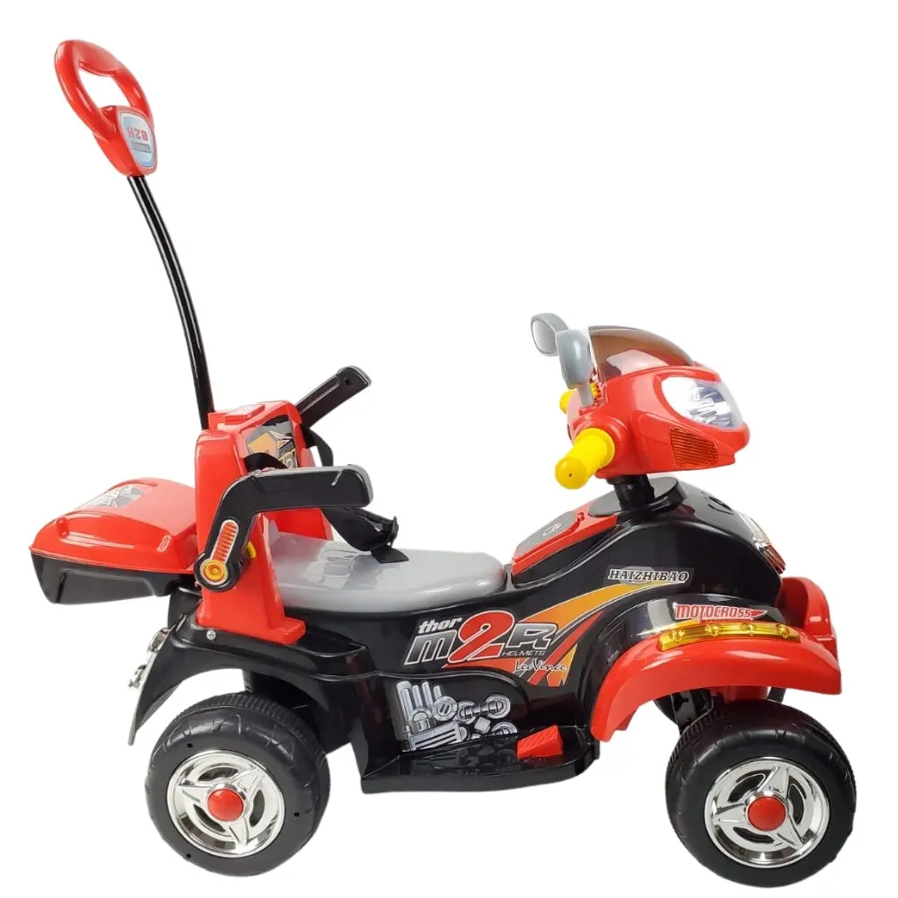 Toddler 6V Electric Ride On Quad Bike With Parent Handle 1