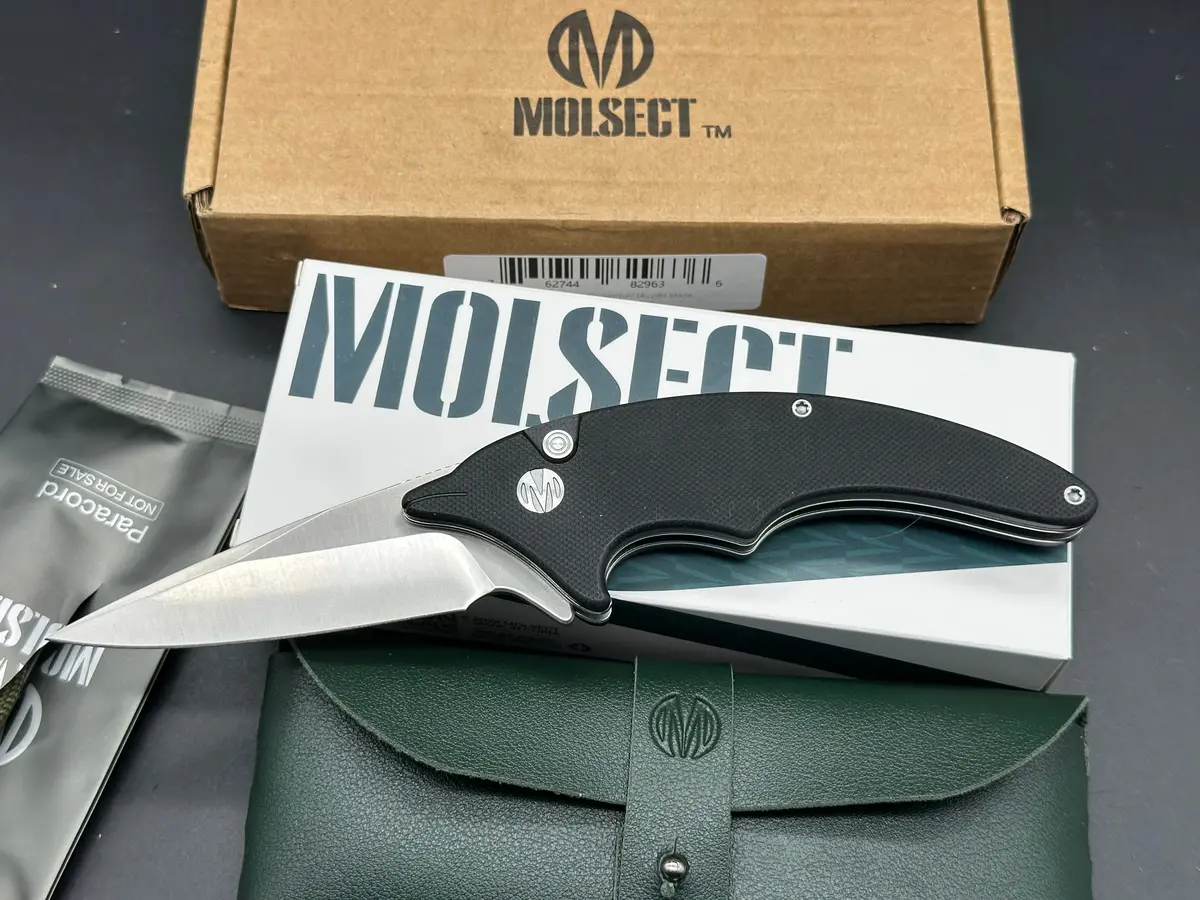 Molsect Cove Black G10 Handle W/ 14C28n Blade 1