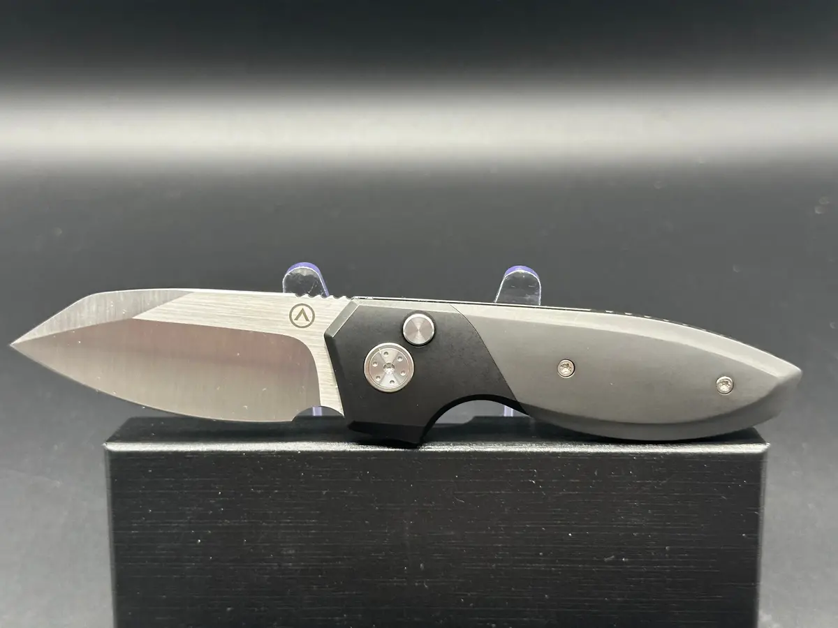 Alliance Designs Mini Slim Pickins Satin Elmax Blade Zirconium Scales And Back Spacer 1
