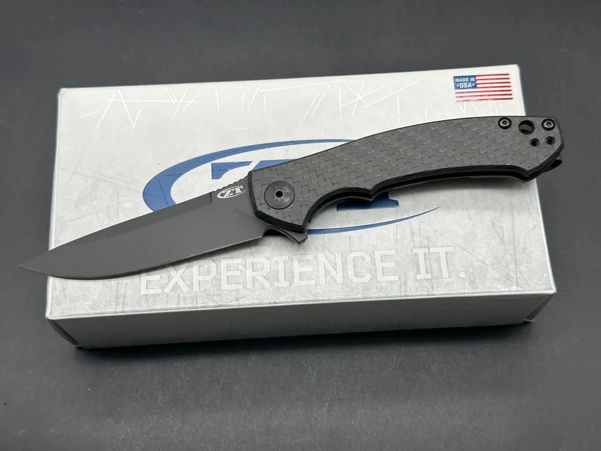 Zero Tolerance Sinkevich 0450Cf Flipper Knife Carbon Fiber (3.25" Black) 1