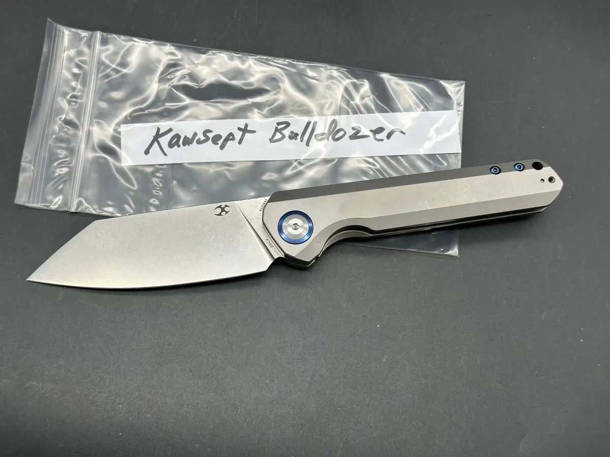 Kansept Bulldozer Titanium Handle W/20Cv Blade 1