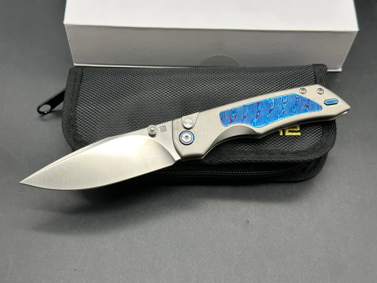 Artisan Wizard (The Mage) Titanium/Timascus W/S90v Blade 1