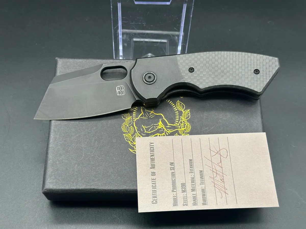 Berg Blades Slim M390 Titanium Cf 1