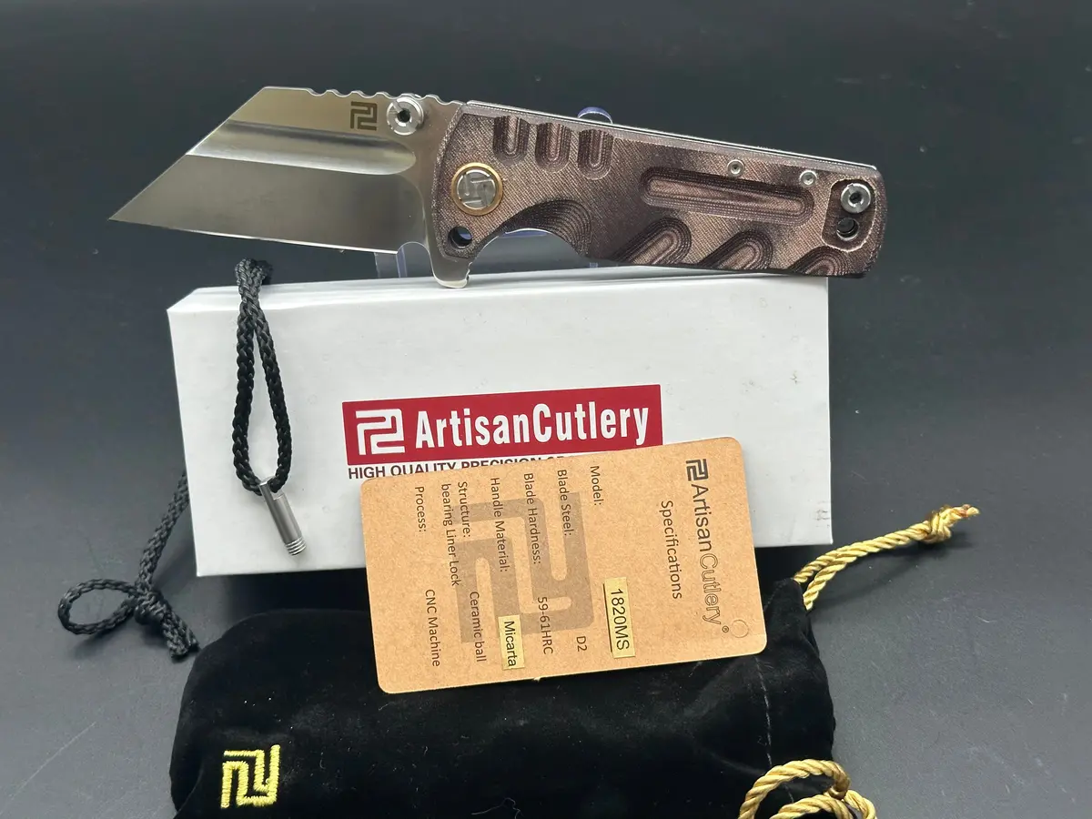 Artisan Cutlery Proponent D2 W/ Pouch,Pin And Box 1