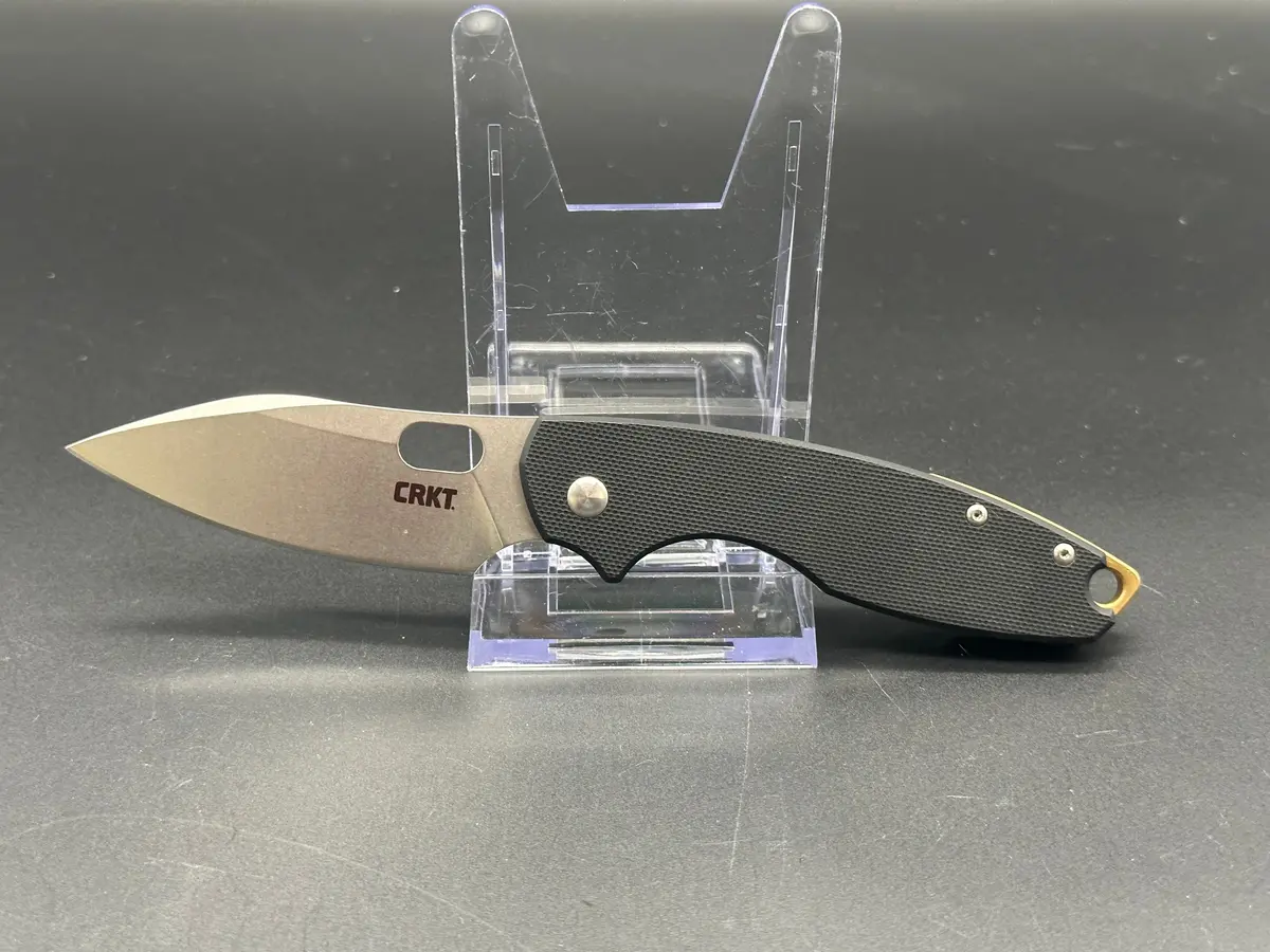 Crkt Pilar Iii Folding Knife Black G10 Handle D2 1