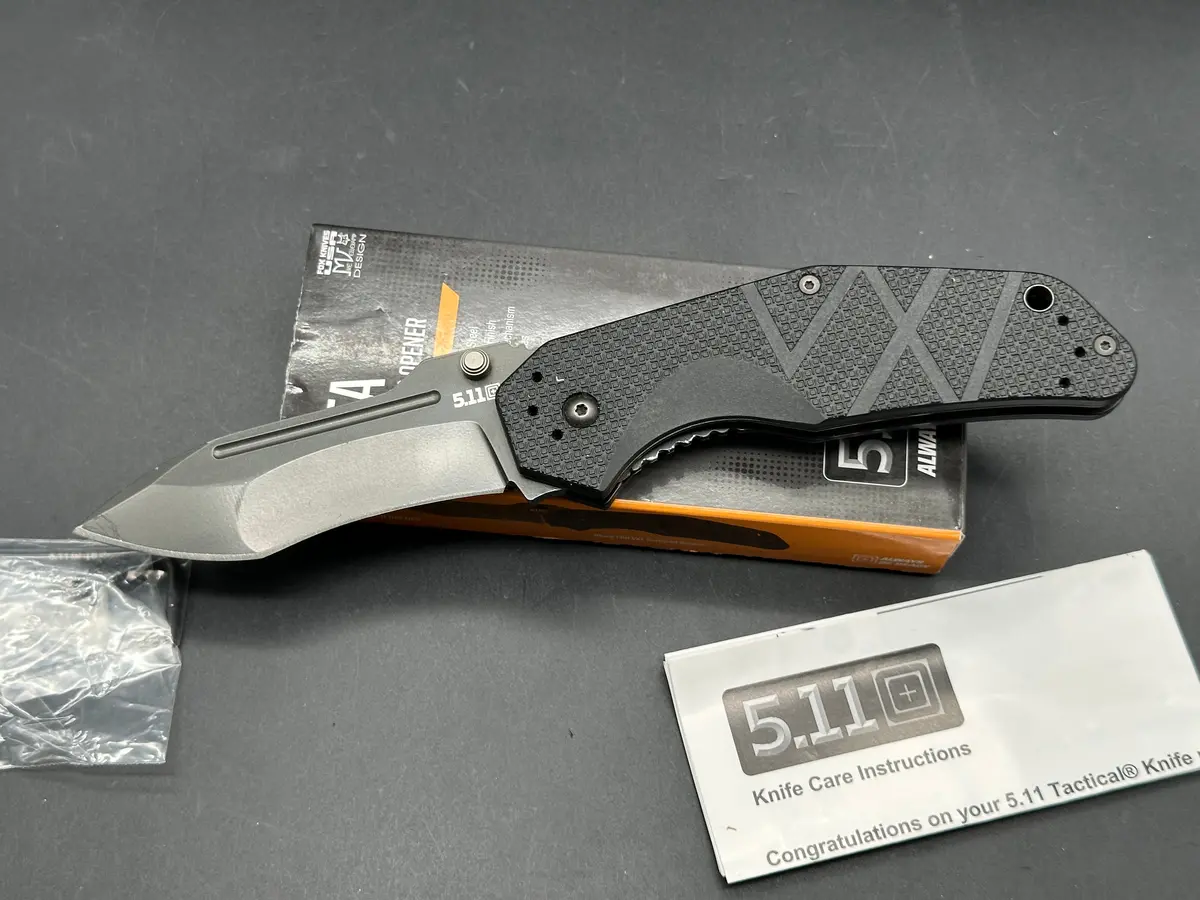 5.11 Tactical Rfa Spring Assisted Knife Black Frn (3.5" Black) 1
