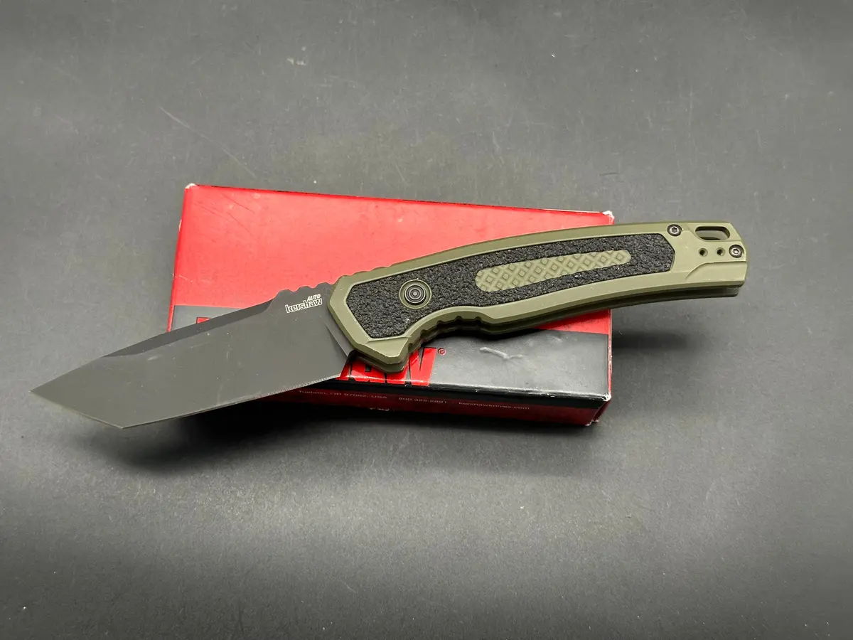 Kershaw Launch 16 Tactical Automatic Knife Od Green (3.4" Black M4) 1