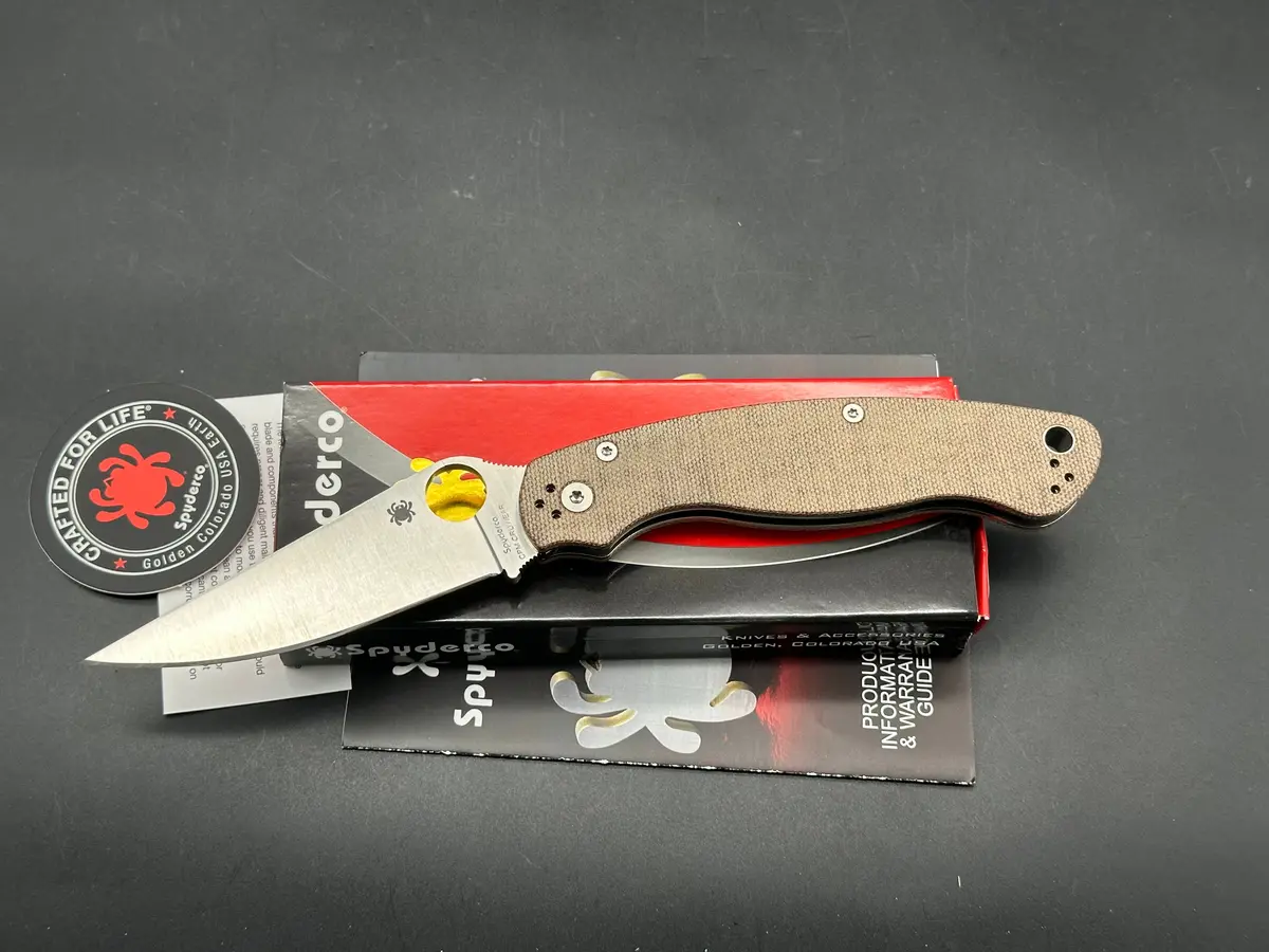 Spyderco Military 2 Micarta Cru-Wear 1