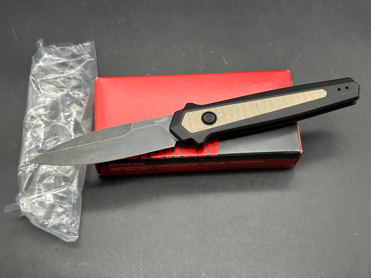 Kershaw Launch 15 Auto Black Stonewash Magnacut Black Aluminum / Micarta 1