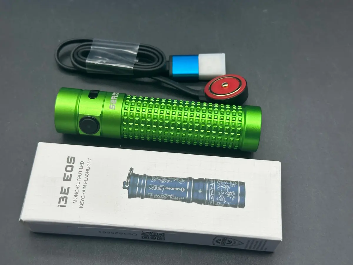 Olight Lime Green S2r Baton Ii W/Blue I3e 1