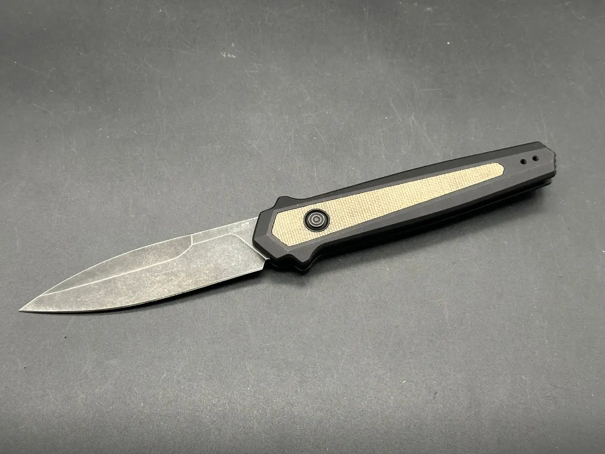 Kershaw Launch 15 Magnacut Automatic Knife Aluminum/Micarta (3.5" Black Sw) 1