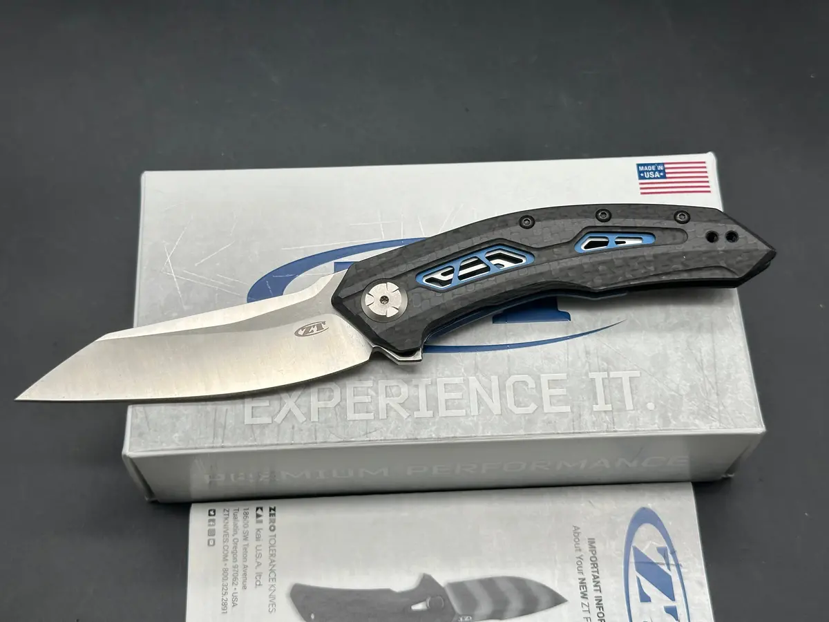 Zero Tolerance 0762 Tds Frame Lock Knife Carbon Fiber (3.75" Satin) 1