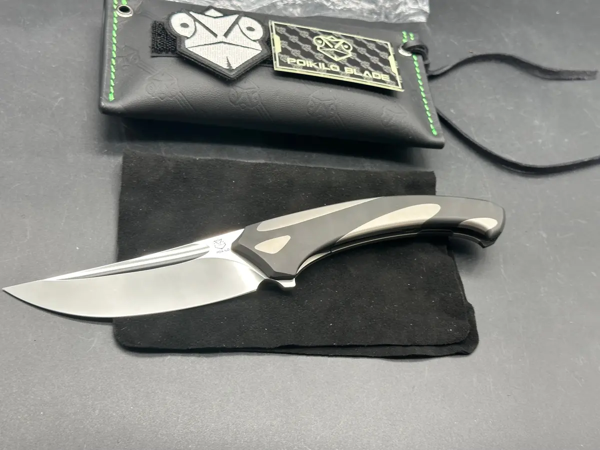 Poikilo Orca - Midtech Zircuti Clip And Spacer Stonewashed Mirror M390 Blade 1