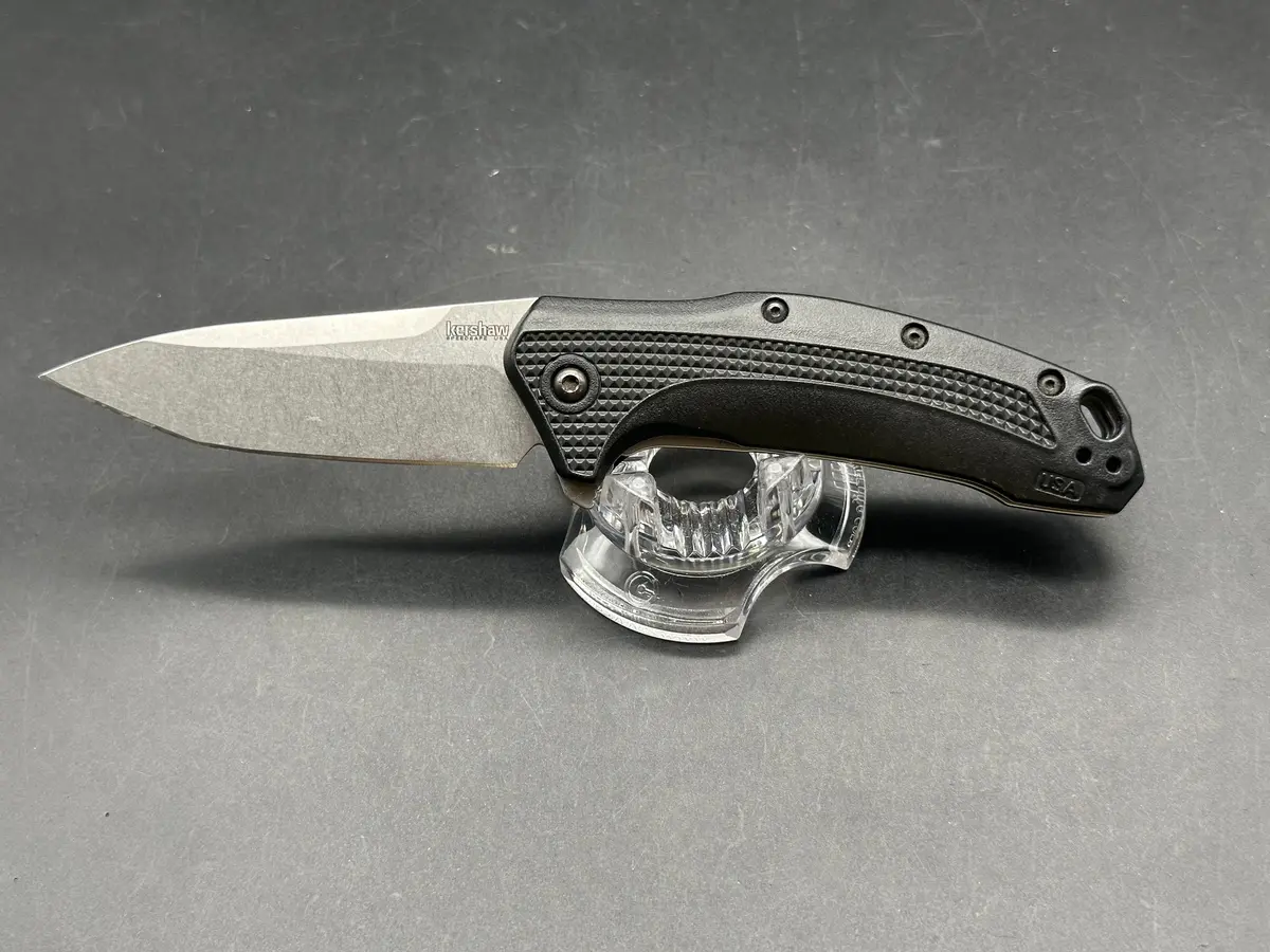 Kershaw Link Tanto Knife Black Gfn (3.25" Stonewash) 1