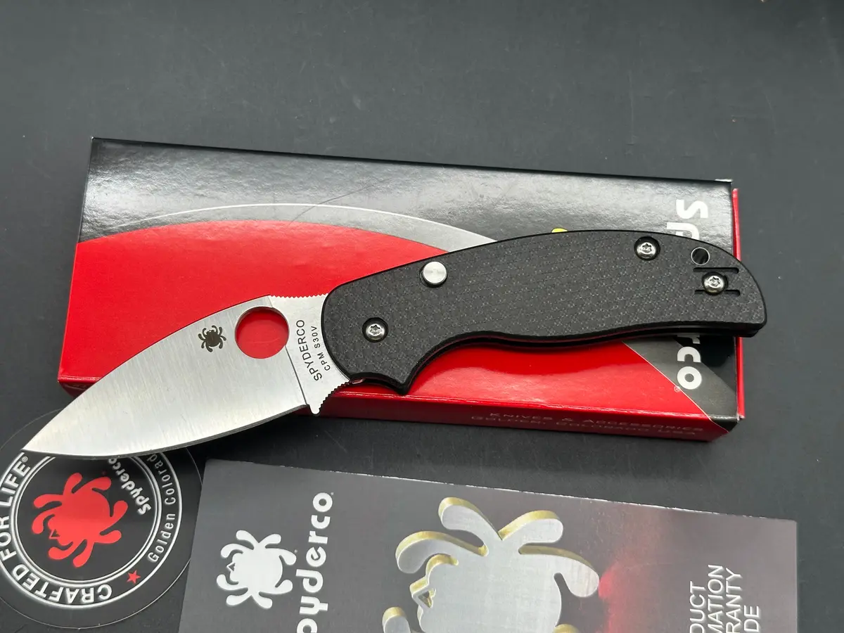 Spyderco Sage 6 (New), 3 Inch Cpm S30v Satin Blade With Carbon Fiber And G10 Laminate 1