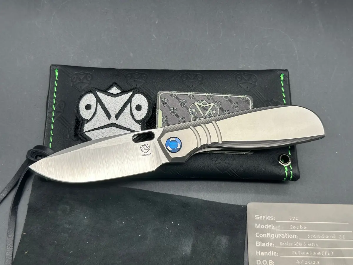 Poikilo Blade Gecko S2 Titanium And M398 Blade 1