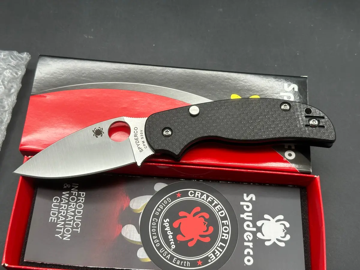 Spyderco Sage 6 3" Cpm S30v Satin Blade With Carbon Fiber And G10 Laminate 1