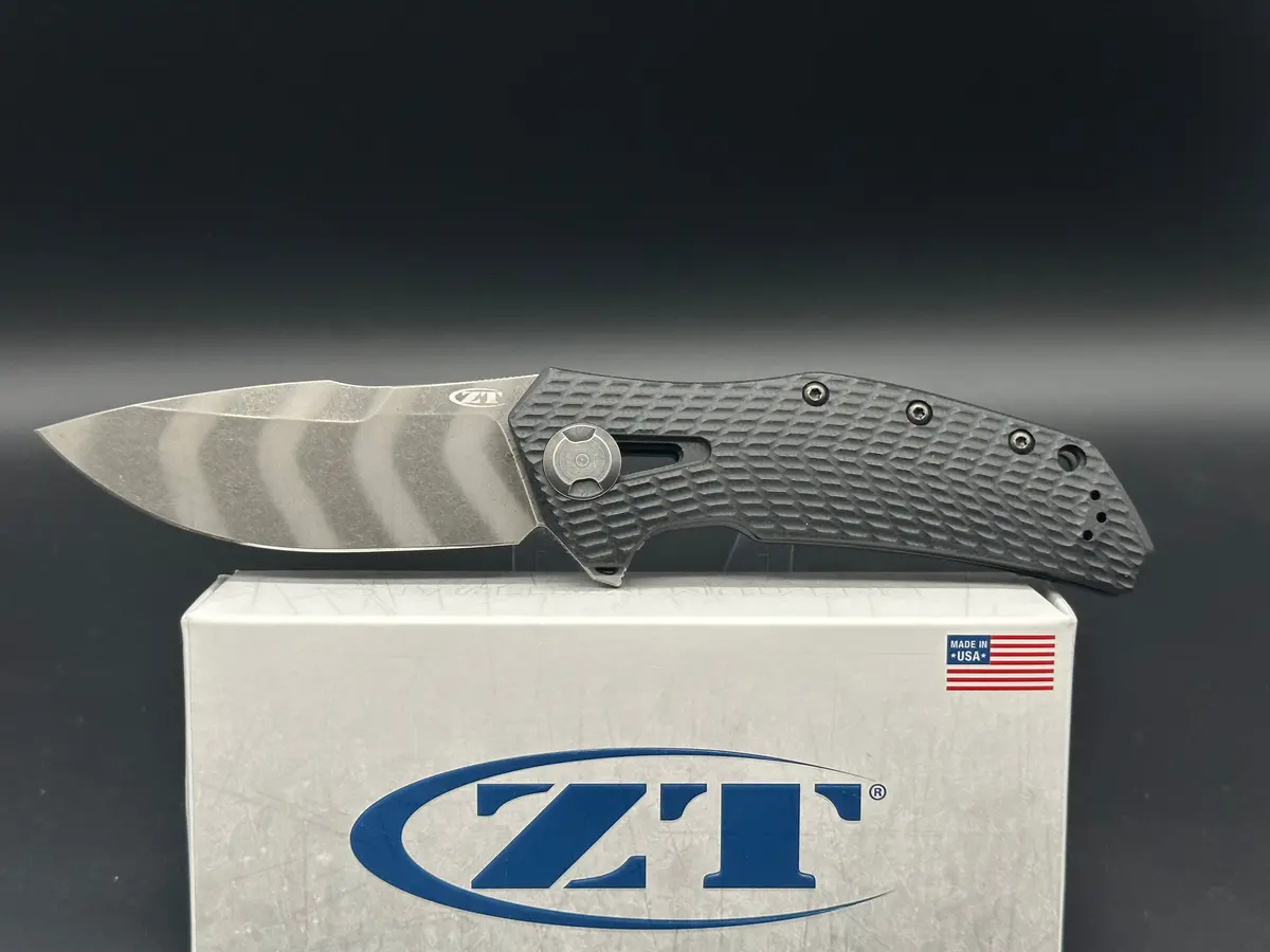 Zero Tolerance Zt 0308 Blkts Frame Lock Knife (3.75" Tiger Stripe) 1