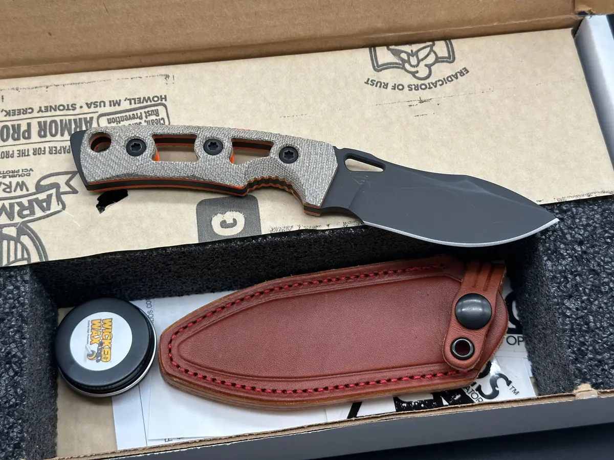 Fobos Tier 1 Mini-Mini Green Micarta W/Pvd 154Cm Blade 2
