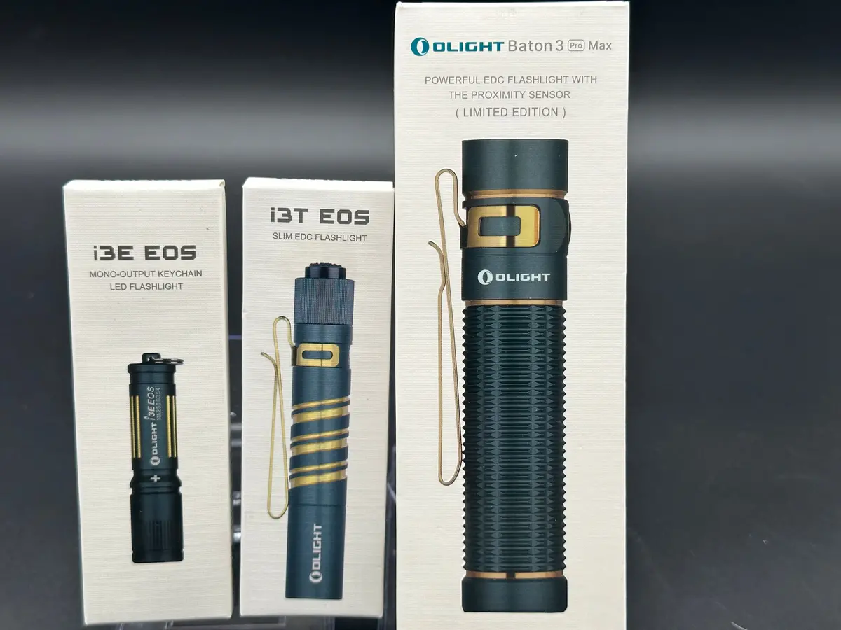 Olight Baton 3 Pro Max And 2 I3e Flashlights Bundle 1