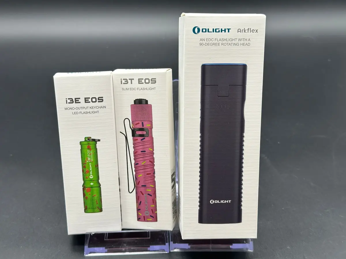 Olight Arkflex , I3t & I3e Flashlight Bundle 1