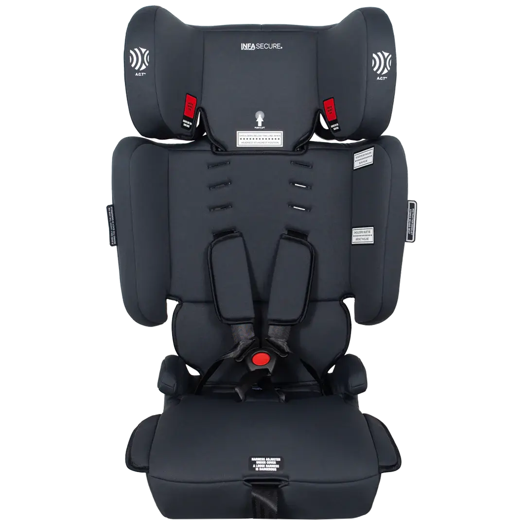 Infasecure Cadet Grey Convertible Booster Seat (6M-8Y) 1
