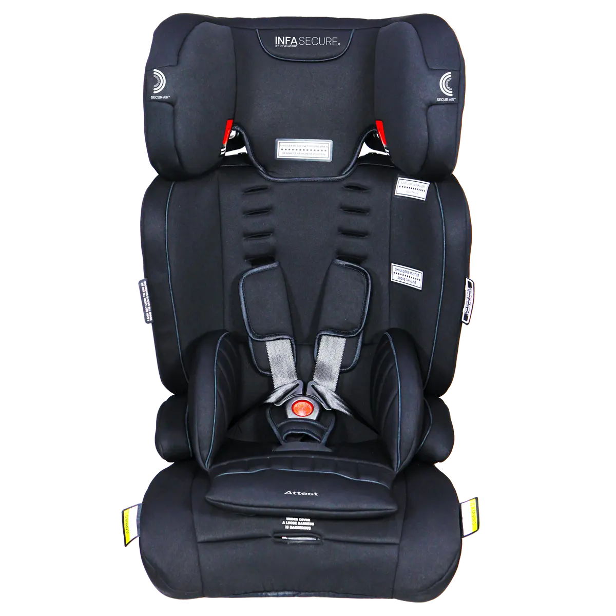 Infasecure Attest Quantum Pro Black Convertible Booster Seat 1