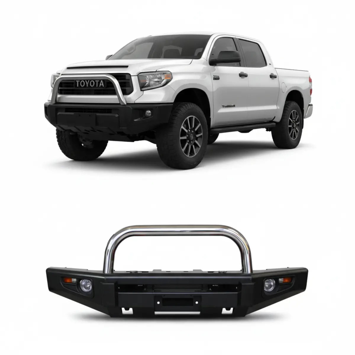 Toyota Tundra Front Bumper Sahara Pro Performance Off-Road Steel Bumper | Uae 1