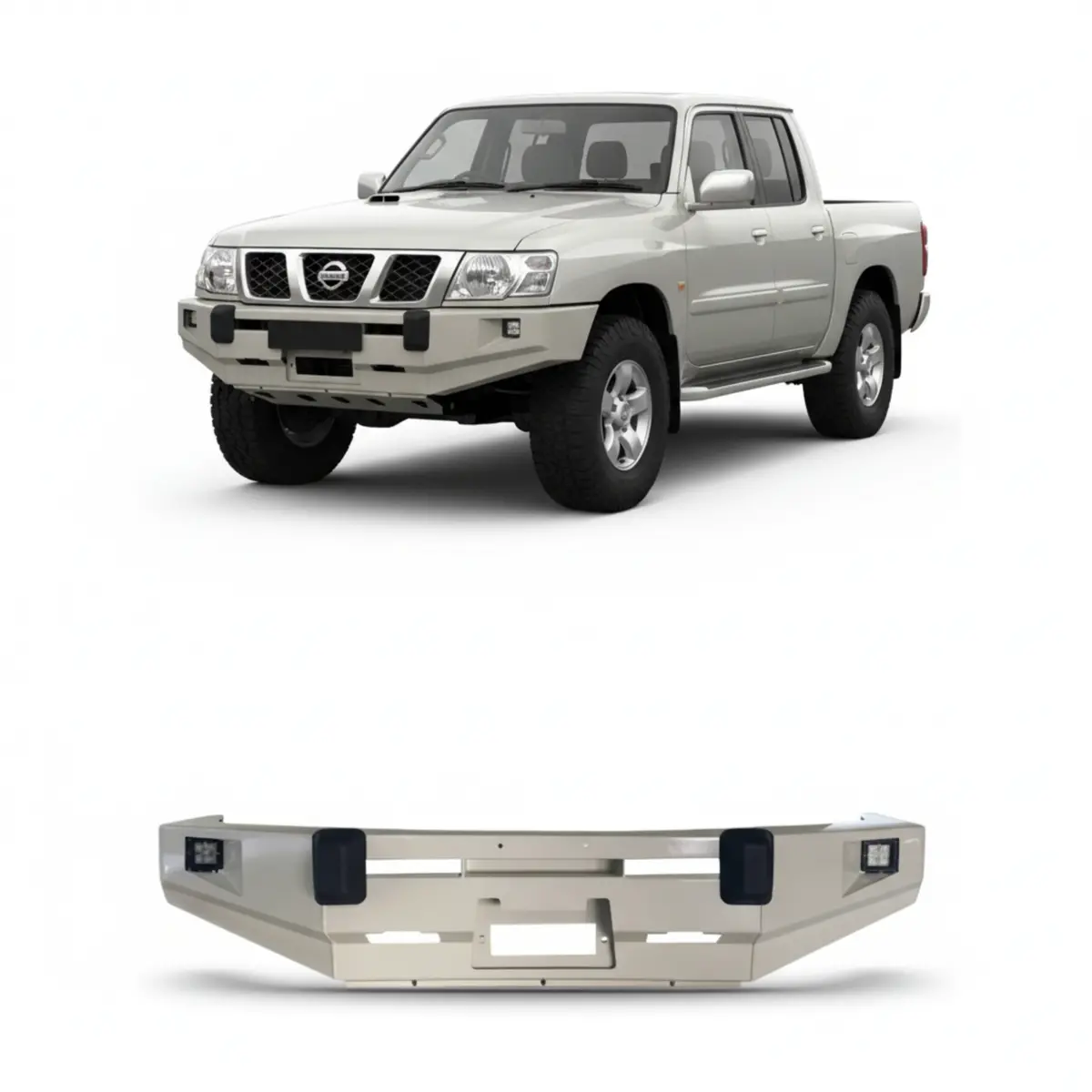 Nissan Patrol Y61 Front Bumper Pro Performance Plain | Uae 1