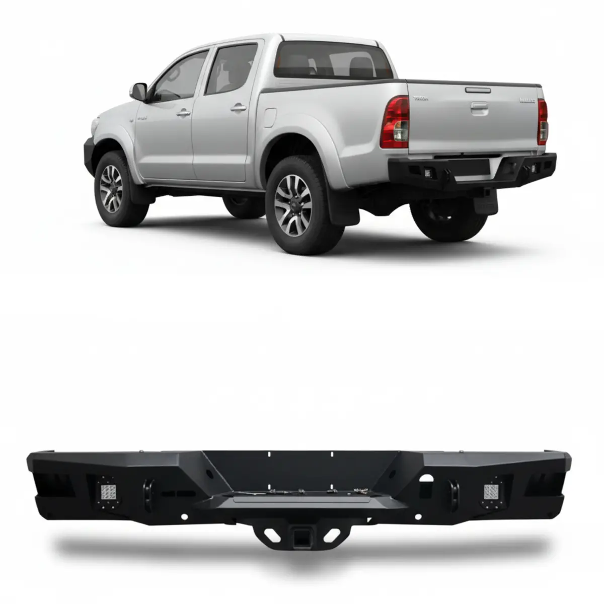 Toyota Hilux Rear Bumper Pro Performance Off-Road Steel Bumper | Uae 1