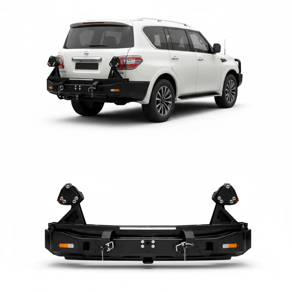 Nissan Patrol Y62 Rear Bumper With 2 Tyre Holder Pro Performance | Uae 1