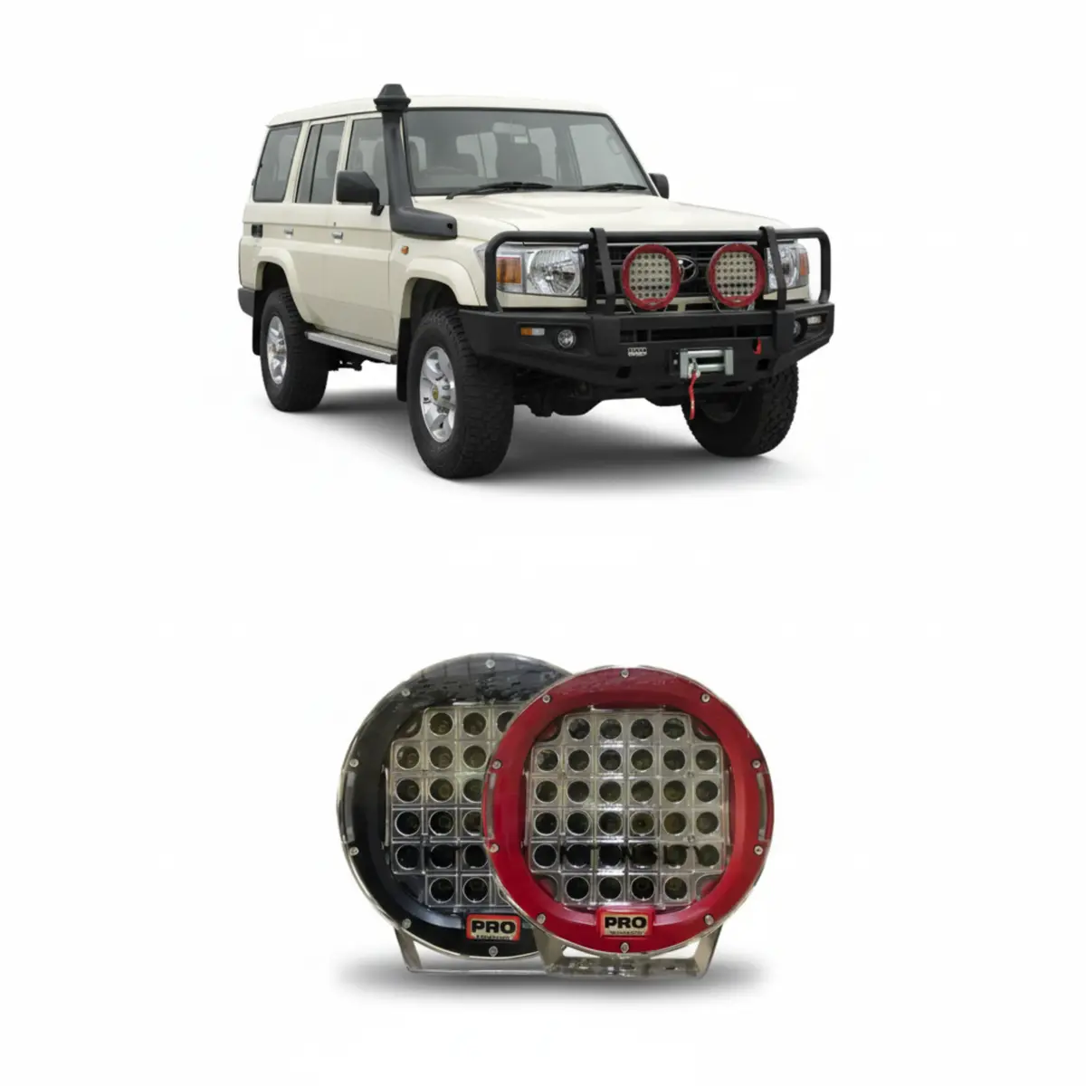 High Intensity Led Light Set Large Black | Pro Performance Offroad Lights | Uae 1