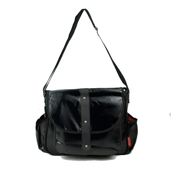 Bellotte Satchel Nappy Bag - Shiny Black 1