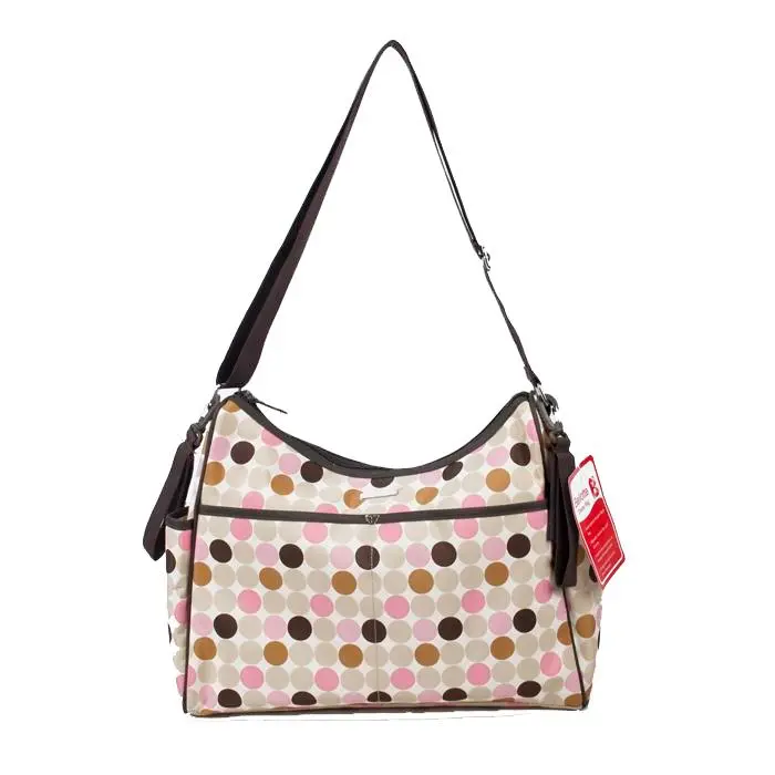Bellotte Hobo Nappy Bag - Pink Circles 1