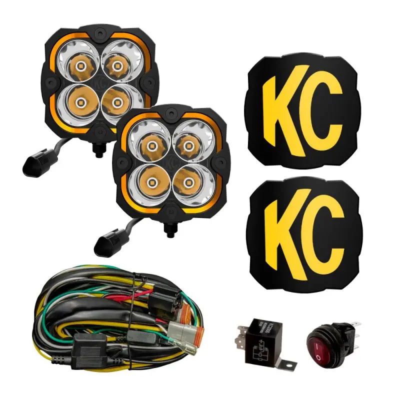 Kc Hilites Flex Era 4 2-Light System - 80W Spot Beam 1