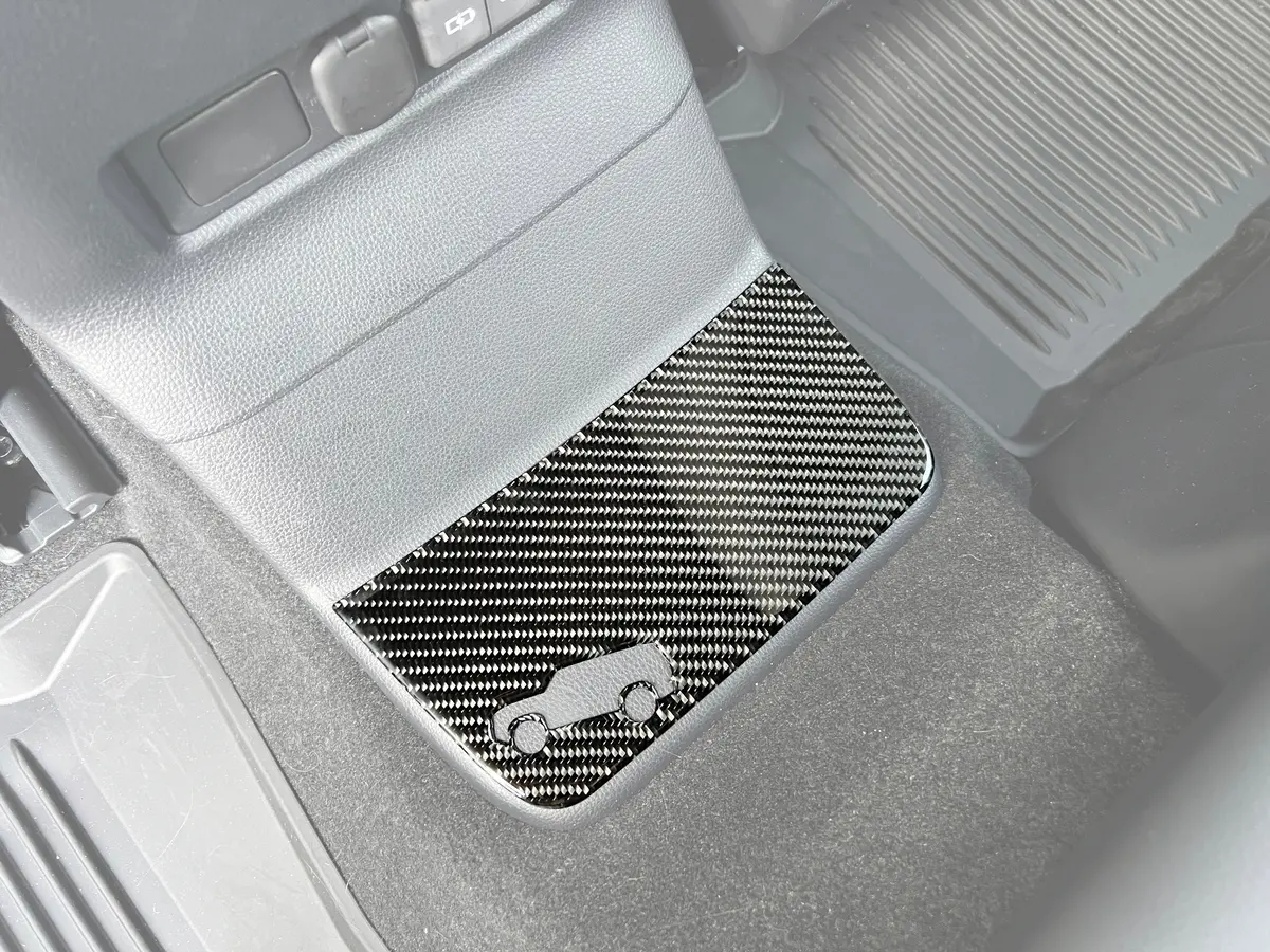 Tufskinz Rear Center Console Kick Plate Overlays For Land Cruiser (2024-Current) 1