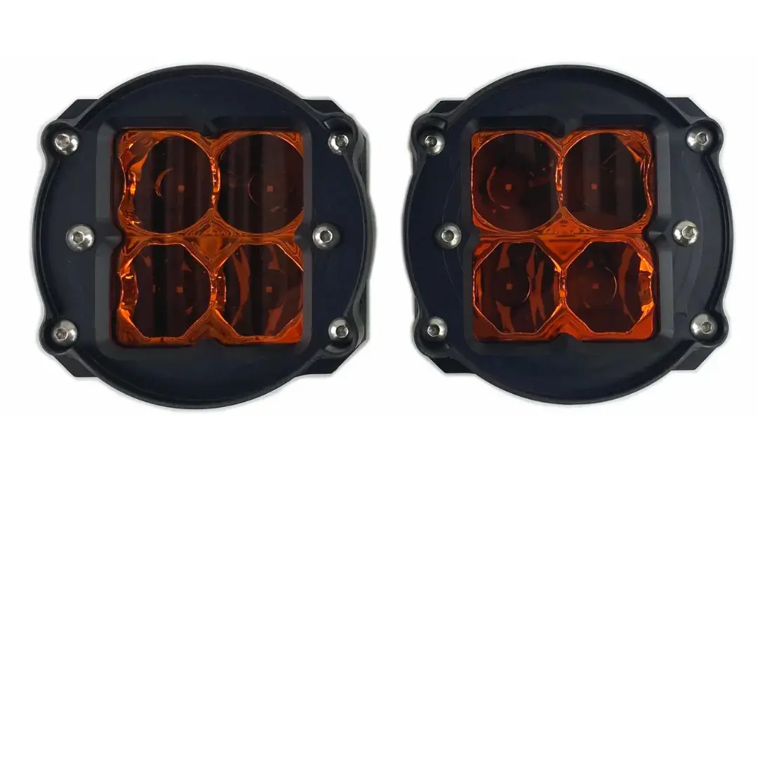 Heretic Led Fog Light Kit With Amber Lens For Toyota Tacoma 2012+ 1