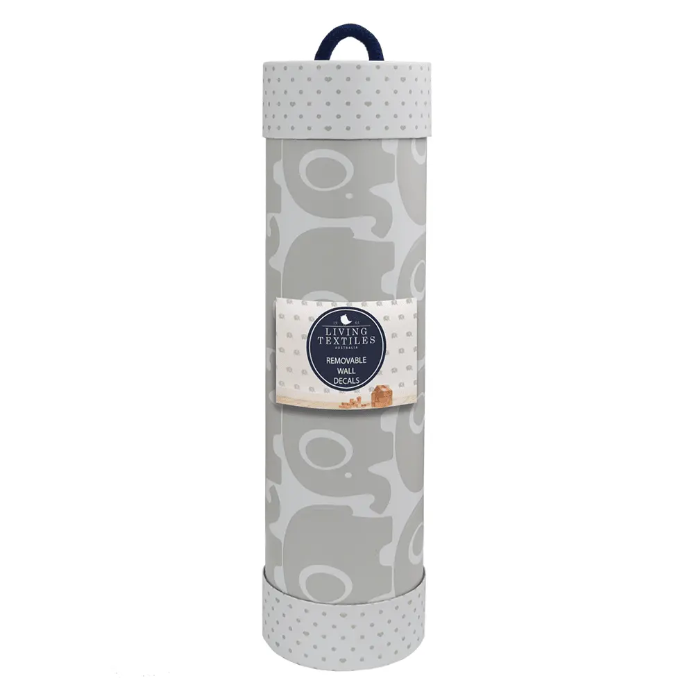 Living Textiles Wall Decals - Grey Elephants 1