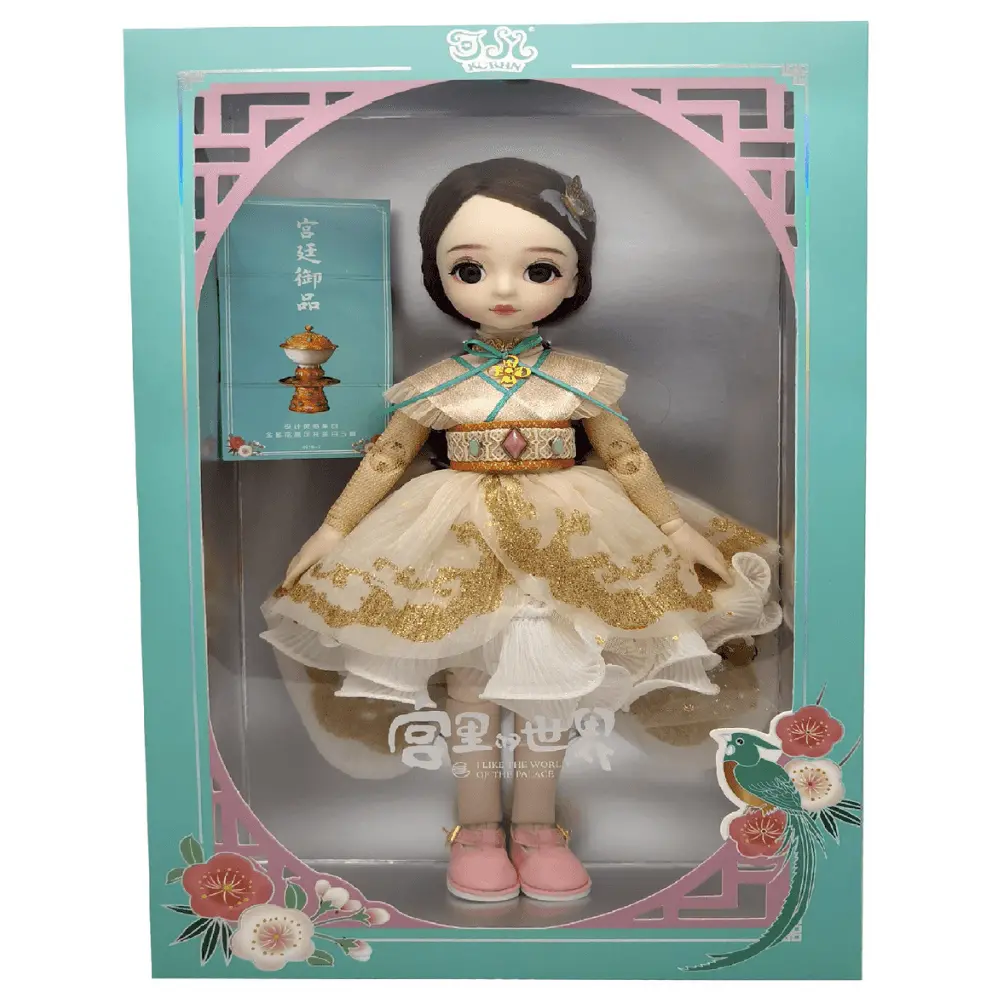 Little Kurhn Royal Palace Bjd Doll - Little Kurhn Jade Bowl With Gold Chisel Flowers 1