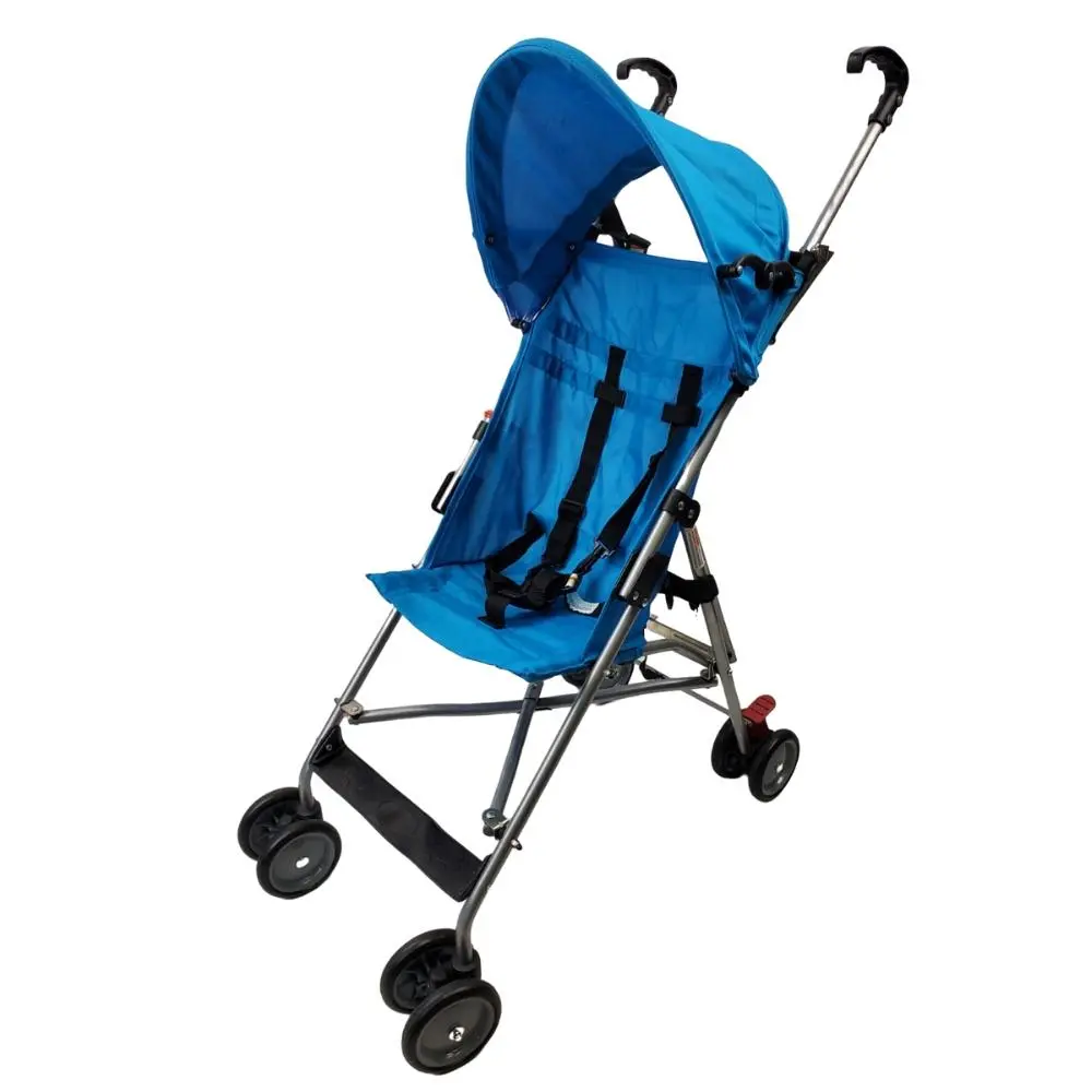 Aussie Baby Lightweight Upright Stroller - Blue 1