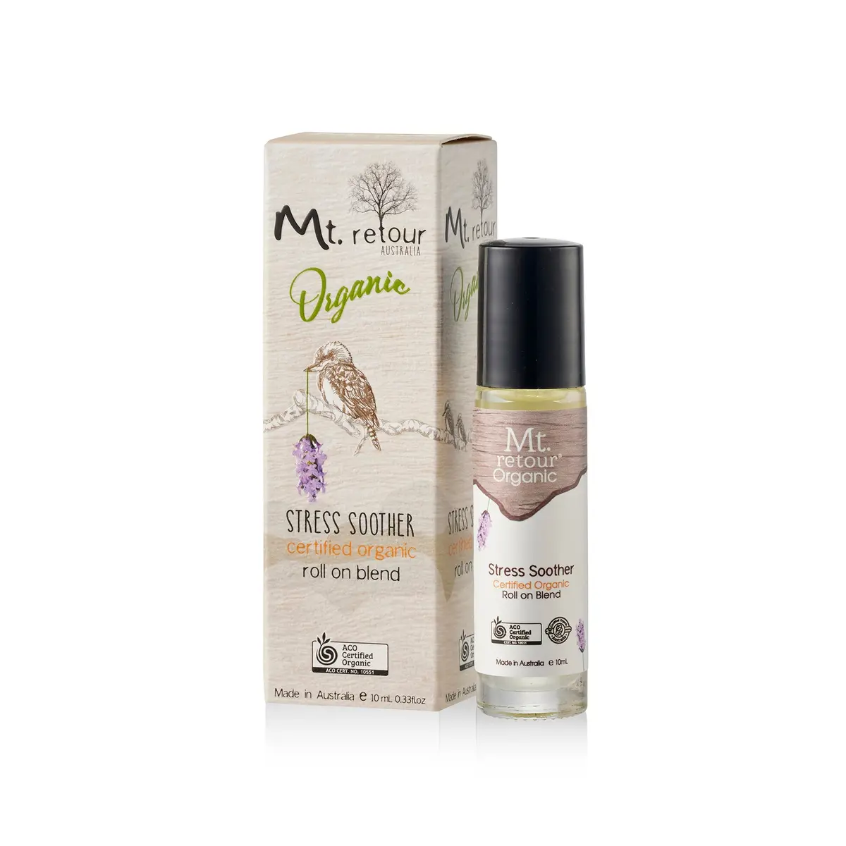 Mt.Retour Organic Lavender Stress Soother Roll On Blend 10Ml 1