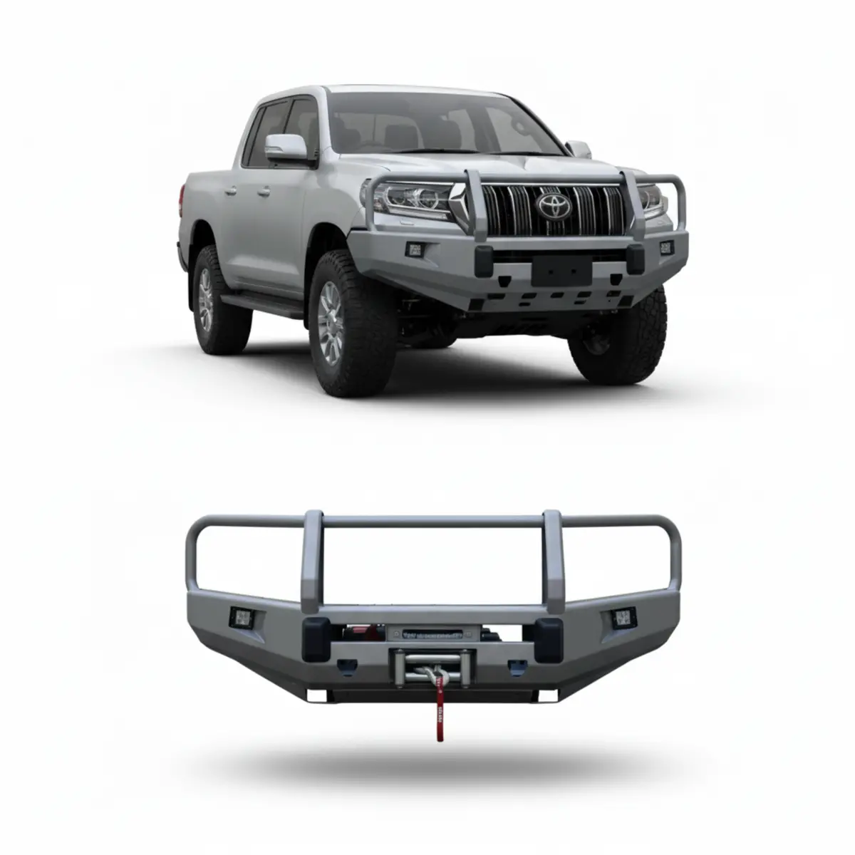 Toyota Lc200 Front Bumper Technical Pro Performance Off-Road Steel Bumper | Uae 1